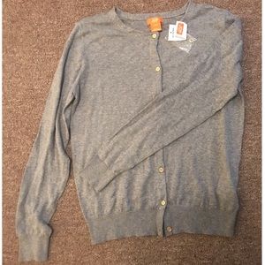 Gray Button Down Sweater